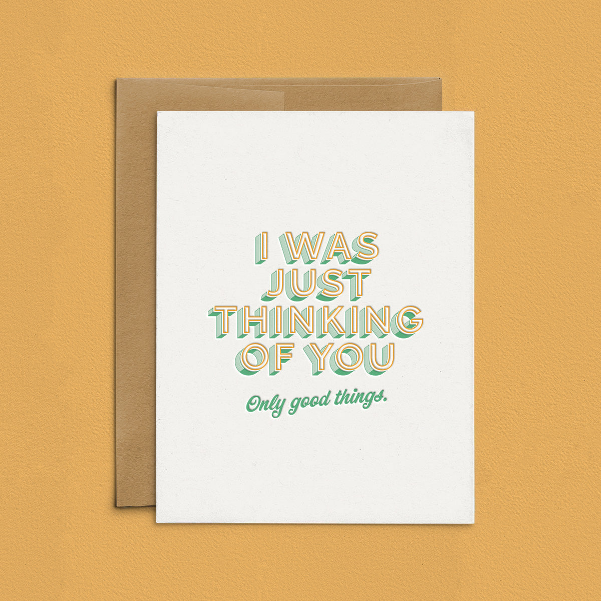 Thinking of You Birds Letterpress Card